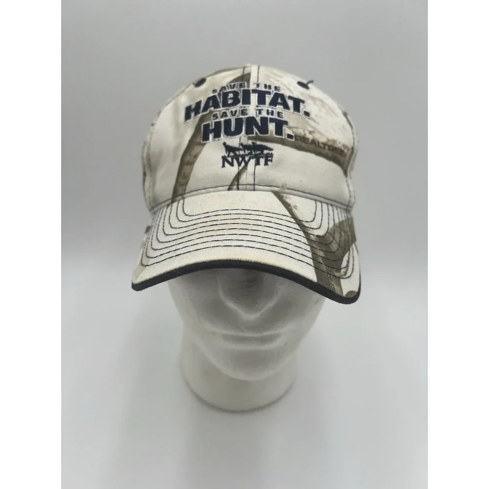 NWTF Save The Habitat Save The Hunt Realtree Camo Committee Hat Cap OSFM